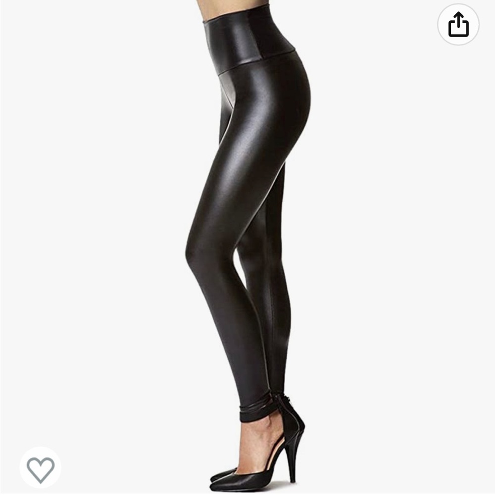Faux leather leggings